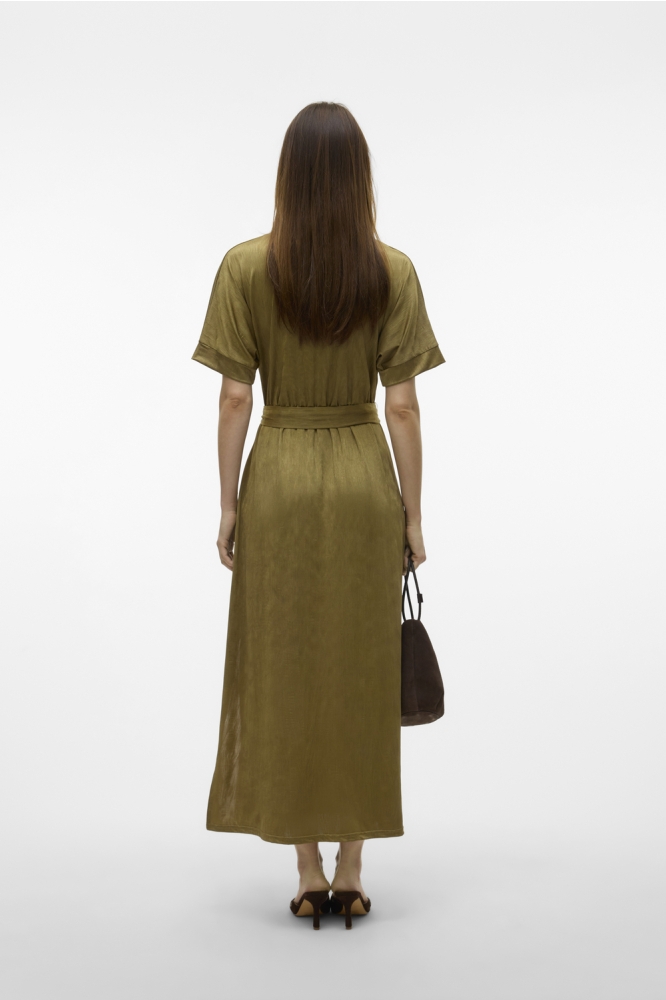 VMCABINA C/S V-NECK 7/8 DRESS JRS L 10329159 COTHIC OLIVE